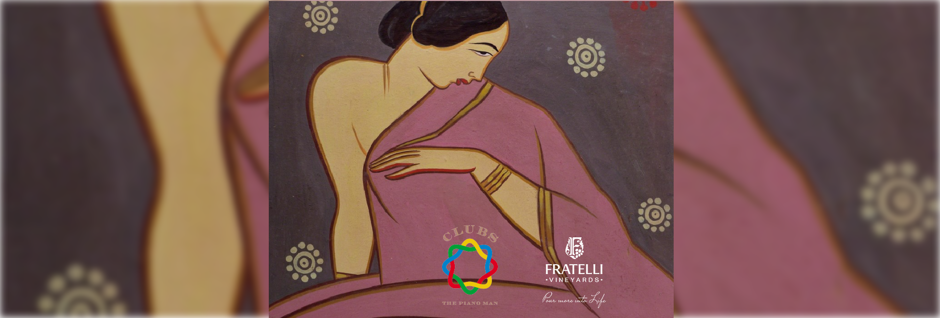 Paint n’ Vineyard - Lady in a Pink Saree by Jamini Roy